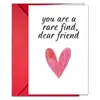 Tarjeta de San Valentín Nueva Transfronteriza con Juego de Sobres para Parejas y Amantes Tarjeta Plegable con Mensaje de Bendición Escrito a Mano