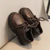 Sapatos de Couro para Meninos 2026 Novo Estilo Solado Macio Sapatos Infantis Estilo Britânico Terno para Meninos Sapatos para Apresentação no Campus de Aluno do Ensino Fundamental Preto
