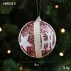 Nova bola de Natal transfronteiriça Pingente de decoração de árvore de Natal Bola pendurada para atmosfera de Natal Bola pendurada para layout de cena de vestido