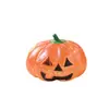Peluche blando de calabaza con maltosa brillante, juguete portátil brillante de Halloween de TPR blando