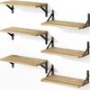 Estante de Pared de Madera Estilo Americano Madera Maciza Tablero de Aplausos Sala de Estar Entrada Pared Almacenamiento de Pared para Dormitorio Colgante de Pared