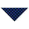 Toalla de Babero Triangular de Algodón y Poliéster a Cuadros Transfronterizo para Mascotas Decoración Navideña de Ambiente Bufanda para Perros y Gatos Venta al por Mayor