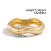 Europa y Estados Unidos exagerado transfronterizo ins sentido del diseño de la industria pesada metal liso pulsera geométrica personalidad pulsera ancha pulsera