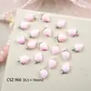 Lindos Dibujos Animados Tridimensionales de Fresa con Crema Accesorios para Uñas de Resina Nuevos Fresas Artificiales Accesorios para Taladro de Uñas