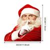 Pegatinas de vinilo para coche de Santa Claus transfronterizas nuevas, ventana, individuales, transparentes, guirnalda, pegatinas para cristal, pegatinas creativas personalizadas