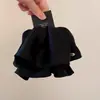 Grampo de rabo de cavalo suave em rede estilo coreano para mulheres, presilha de cabelo de fita floral de alta qualidade, presilha de tubarão estilo preguiçoso com laço, acessório de cabelo