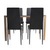 Mesa de Comedor de Vidrio Templado de Exportación Mesa y Sillas de Comedor para el Hogar Mesa de Negociación Simple Moderna Mesa de Comedor de Vidrio