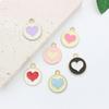 Polvo de Cebolla Estéreo Amor Accesorios de Joyería DIY Colgante Goteo de Aceite Llavero de Aleación Pendientes Pulsera Colgante Pequeño Colgante