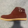 Hebilla de Cinturón de Suela Botas Eva Punta Redonda Otoño e Invierno Decoración de Exportación para Mujer Transfronterizo Suela Gruesa Nueva Moda Talla Grande