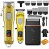 Cortapelos Eléctrico de Alta Potencia Transfronterizo para Salones de Peluquería Profesionales, Recortador de Cabello Eléctrico para Estilismo, Maquinilla de Rasurar para Hombres con Pantalla Digital de Uso Doméstico