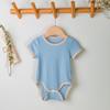 Ropa Nueva de Primavera y Otoño para Bebés, Ropa de Bebé, Mameluco de Manga Corta Anti-Rayas de Algodón Puro para Hombres y Mujeres