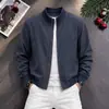 Chaqueta de cuello alto corta de alta gama para hombre, primavera y otoño 2026, nueva ropa exterior estilo americano, chaqueta de béisbol cool y traviesa para hombre, top