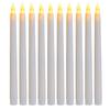 Velas Electrónicas LED de Tallo Largo Transfronterizas, Velas de Decoración de Escena, Set de Luces con Control Remoto para Boda Fiesta Restaurante en Stock