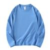 Camiseta de Manga Larga para Primavera de Algodón Puro con Cuello Redondo y Base Pesada de 210g, Color Sólido, Holgada, Gruesa, Camiseta Básica Versátil para Hombres y Mujeres