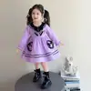 Vestidos para Meninas Primavera e Outono 2026 Novo Infantil Kuromi Saia de Gaze Menininha Outono Estiloso Vestido de Princesa