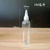 Frasco de bico agulha de 5/20/30/50 100 ml, frasco de plástico transparente, frasco espremedor de emulsão, sub-engarrafamento com tampa, pet