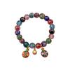 Pulsera de Cristal Gris Fragante que Brilla en la Oscuridad para Mujer, Más de Diez y Tesoros, Cuentas de Transferencia Financiera de Bestia Traga Oro, Lote de Joyería de Puesto de Lugar Escénico de Templo