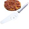 Aço inoxidável ocidental comida pizza pá faca dois em um bolo fogão cozinha ferramentas de cozimento roda faca bolo pá