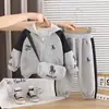 Conjunto de Ropa de Invierno para Niños 2026 Nuevo Elegante para Niños Invierno Más Terciopelo Moda Bebé Niño Conjunto Grueso de Dos Piezas