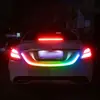 Luz de portón trasero de coche luz de serpentina colorida decoración led luz de marquesina con dirección freno luz de maletero modificada 1.2 metros