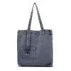 Bolso Tote Retro de Vaca Verano Nuevo Bolsa de Gran Capacidad para Mujer Bolso de Hombro Simple Versátil Literario Bolso Portátil para Estudiante