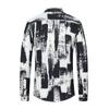 Comercio exterior nueva camisa de manga larga para hombre con solapa que no necesita planchado tendencia impresión digital camisa retro callejera 3020