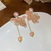 Pendientes Dulces de Pétalos de Flor Acrílicos, Estilo Festivo, Modernos, Versátiles, Elegantes, Pendientes de Gama Alta para Mujer