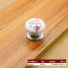 Manija de Cerámica de un Solo Agujero Patrón de Rosa Crackle Dorado y Blanco Estilo Europeo Blanco y Negro Estilo Chino Retro Manija de Tirador para Cajón y Puerta de Gabinete
