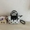 Bolso Bandolera Estilo Coreano de Lunares Tipo Empanada para Mujer para Viajes Diarios Nuevo de Moda Verano 2026 Bolso de Mano Simple para Mujer