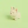 Colgante de Perrito Estéreo Lindo con Terciopelo de Resina para Funda de Teléfono Móvil, Bolso, Llavero DIY, Accesorios de Colgante Decorativo para Joyería