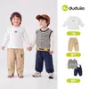 Conjunto de ropa infantil Dudu para niños y niñas, elegantes atuendos de otoño para bebés, nueva ropa de otoño para niños, ropa infantil atractiva y a la moda