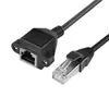 Cable de Red Categoría 5 Macho a Hembra Cable de Red Cable de Red Rj45 Cable de Extensión con Orejas y Agujeros para Tornillo para Fijación