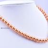 Collar de perlas de imitación de vidrio multicolor de 8 mm joyería cadena para clavícula de mujer collar corto simple pequeño regalo venta al por mayor por lotes