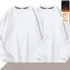 Sudadera para hombre para otoño e invierno, cuello redondo, forro polar, sin capucha, manga larga, corte holgado, casual, top versátil para hombre