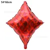 Juego de Cartas de Poker con Globos Transfronterizo Competición de Texas Hold'Em Dados Corazones Rojos Corazones Negros Diamantes Picas Globos