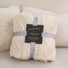 Comercio Transfronterizo Manta Jacquard Gruesa de Terciopelo Doble Cara Manta Individual para Lanzar Manta de Sofá Manta para Siesta Regalo Esponjosa