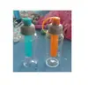Productos de comercio exterior transparente Taza de hielo con forma de cintura de 1000 ml Taza de carámbano de 800 ml Botella deportiva de plástico de 600 ml