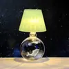 Bola de Cristal Tallada en 3D Transfronteriza Luz Nocturna Luminosa Lámpara de Mesa de Escritorio para Dormitorio Adornos Decorativos de Ambiente Regalo de Cumpleaños