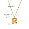 Venta Caliente Transfronteriza Europea y Americana Acero Inoxidable 26 Colgante de Collar de Letra Cadena de Clavícula Cadena de Acero de Titanio Fabricante de Collares Venta al por Mayor 18K
