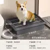 Banheiro Canino Retrátil Instantâneo para Cães Pequenos e Médios, Descartável e com Dreno Direto para o Esgoto, Banheiro para Treinamento de Cães Indoor