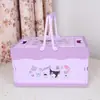 Cesta Portátil Caja de Almacenamiento Plegable Canasta para Acampar al Aire Libre Picnic con Tapa Linda Cesta de Almacenamiento Organización y Almacenamiento Cesta Linda