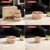 Juego de Tres Tazones Cerámicos para Conservar Frescura con Tapas, Caja Grande de Plástico para Conservar Frescura Apta para Microondas, Caja para Frutas al por Mayor