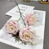 Rosa Corolla de 3 Cabezas, Rosa Redonda, Techo de Salón de Bodas, Guía de Carretera de Alta Gama, Flor Decorativa, Flor para Proyecto de Hotel