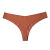 Ropa interior deportiva de seda de hielo sin costuras europea y americana para fitness para mujer, cintura baja, transpirable, invisible, tipo T, sexy, corte casual