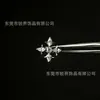 Pendientes de Acero de Titanio F136 Transfronterizos con Cruz de Espina Incrustada con Circonita 5A, Tachuelas para Cartílago de la Oreja, Joyería para Piercing Espiral Interno