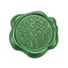 Adesivo de carimbo de cera de vedação verde pinho Série de Natal adesivo de selo para decoração de envelope convite garrafa de vinho presente