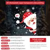 Decoraciones Navideñas Transfronterizas Pegatinas Estáticas de Papá Noel Rojo Ciervos Decoraciones para Ventanas Diseño de Escena Pegatinas para Puertas de Vidrio