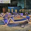 Asiento irregular personalizado de hormigón para ocio, combinación de taburete para piscina con forma de árbol, taburete de ocio con forma para paisaje de parque al aire libre