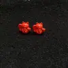 Accesorios de Arena Roja, Cuentas Hechas a Mano de Alta Calidad para DIY, Cuentas para Pulsera de Cinabrio Genuino, Accesorios Pequeños, Cuentas Sueltas al por Mayor