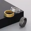 Anillo de Rombo Punk Viejo Retro de Venta Caliente Europea y Americana Anillo Personalizado Simple de Moda para Hombre de Acero Inoxidable